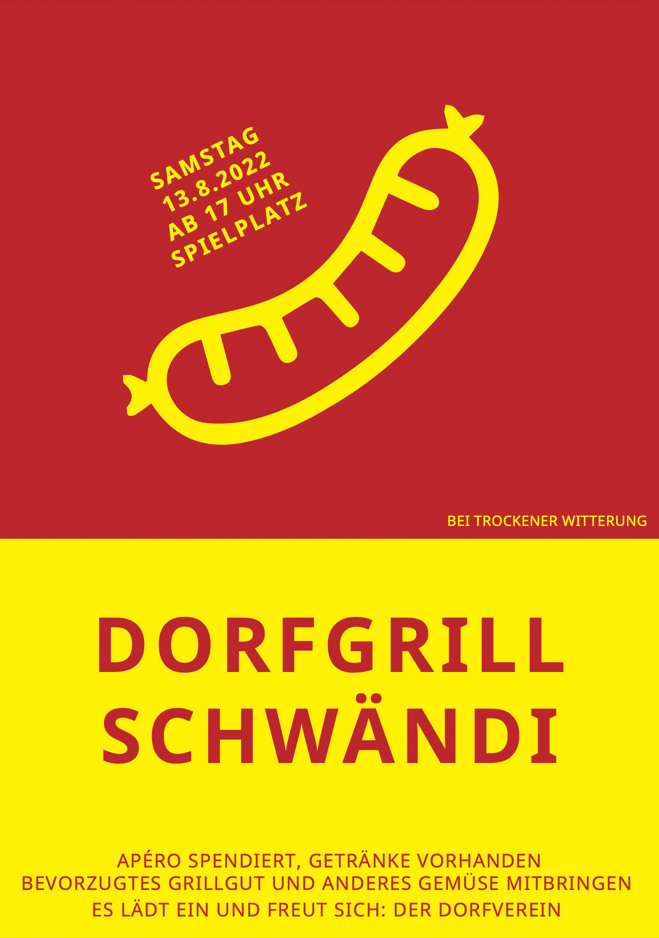 Dorfverein Schwändi Dorfgrill 2022